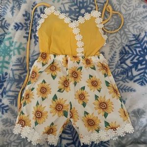 Sunflower romper
